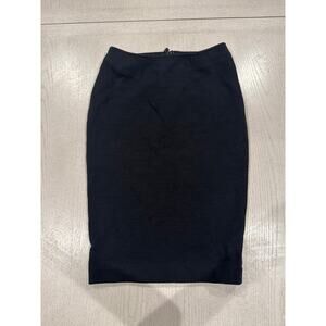 AKRIS PUNTO Black Pencil Skirt Quiet Luxury Corporate Girly Professional Basic Q